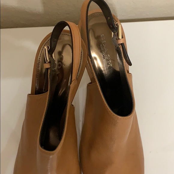 Coach Peep Toe Ankle Boot with Sling Back - Picture 3 of 6